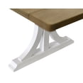 thumbnail image 6 of Modern Wood Rectangular Trestle Base Kitchen Dining Table and Six Chairs Brown, 6 of 16