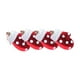 thumbnail image 2 of Bola de Navidad Decorativa Especial, Colgante Pequeño de Plástico Galvanizado, Pintada a Mano, Estrella Hexagonal de Caramelo Rojo., 2 of 7