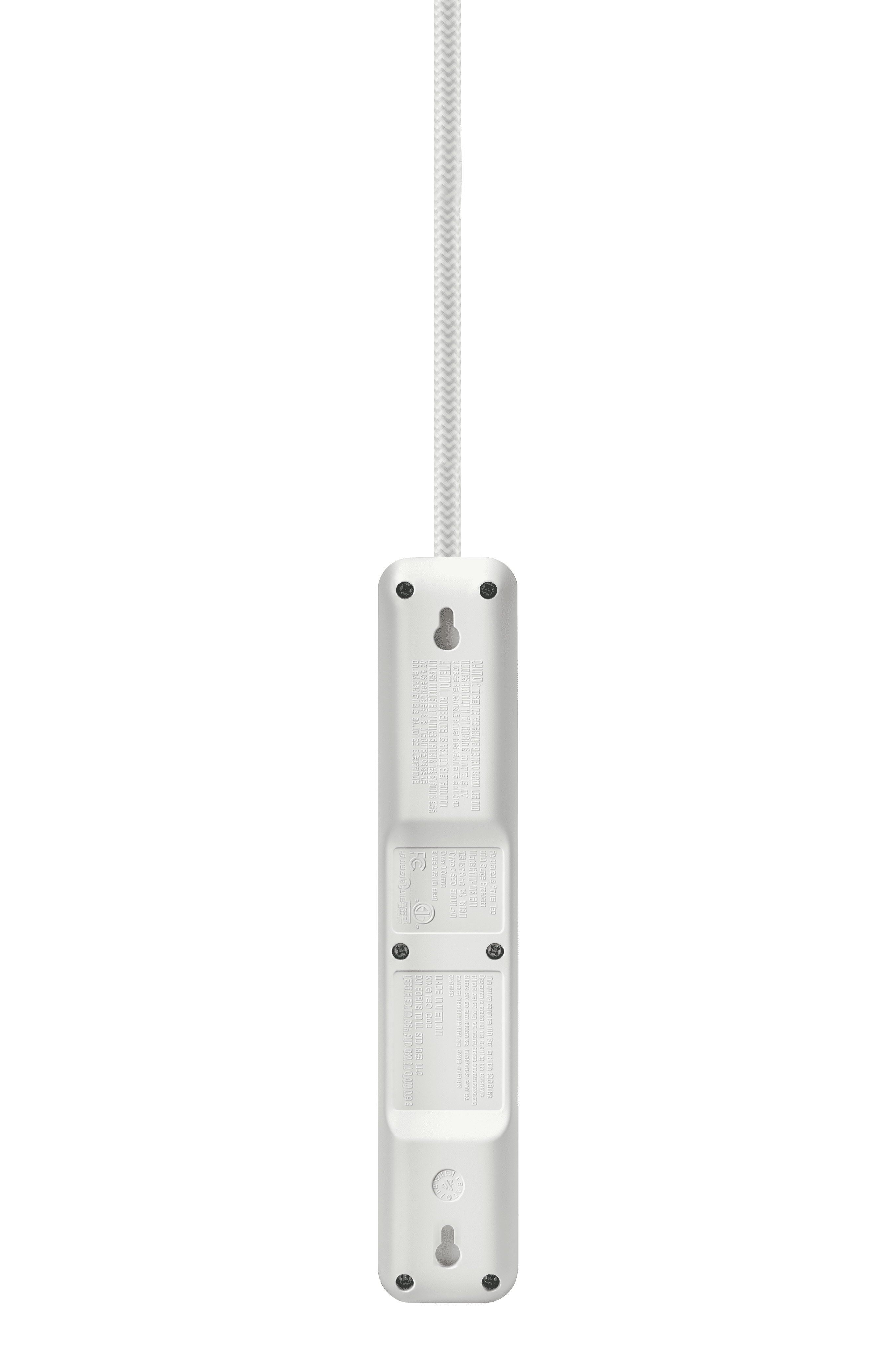 Hyper Tough Surge Protector Power Strip with USB Ports, 3 Outlets, 6ft White Cord