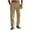 Khaki, variant on BXINGOHAI Mens Casual Linen Pants Loose Fit Elastic Drawstring Waist Straight-Legs Long Pants Dark Gray,M