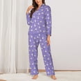 thumbnail image 2 of Haiem Funny goose birds Pattern Women’s Long-sleeve Sleepwear,Sleepwear Set,2-piece Loungewear Set,Soft PJs Comfy Nightwear with Pockets-Small, 2 of 7