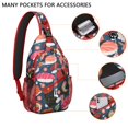 thumbnail image 2 of Sushi Crossbody Sling Bag for Women Men Travel Bag Trendy Sling Backpack AntiTheft Sling Shoulder Bag, 2 of 6