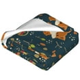 thumbnail image 2 of Salouo Cute plant fox Print Bed Blankets,Flannel Blanket Comfortable Air Conditioning Blanket Lightweight Blanket for Sofa Bed Travel & Couch -50"x40", 2 of 8