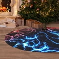 thumbnail image 6 of Sikiie Red And Blue Lightning 30-48 inches {designName} Print Christmas Tree Skirt Snowman Xmas Tree Skirt with Edge Christmas Decorations for Holiday Party36", 6 of 7