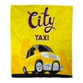 thumbnail image 1 of ASHLEIGH Flannel Throw Blanket Private of Taxi Car on Black Road in Big Soft for Bed Sofa and Couch 50x60 Inches, 1 of 1