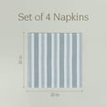 thumbnail image 5 of over&back Woven Striped Cloth Napkins - Washable Napkins Set for Mixing, Matching, and Creating a Custom Home Decor Tablescape - Blue, 5 of 11