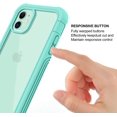 thumbnail image 7 of CellEver Compatible with iPhone 11 Case, Heavy Duty Clear Full-Body Protective Transparent Cover with Soft Shock Absorbing TPU Bumper and Built-in Screen Protector - Mint, 7 of 7