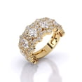 thumbnail image 2 of Jewelerix Moissanite Diamond Engagement Ring 4.50 CT Oval Cut Ring Plated White/yellow/rose Gold Anniversary Ring, 2 of 5