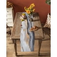 thumbnail image 5 of Ldtrchee Gray Ombre Marble Table Runner 72 Inches, Abstract Art Contemporary Bed Runner Dresser Scarves Tabletop for Indoor Outdoor Parties/Ceremony/Banquet, 14" x 72", 5 of 8