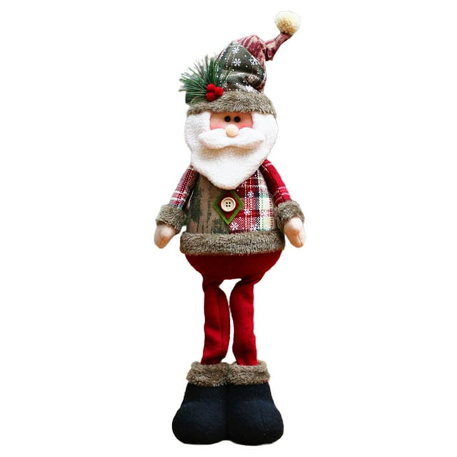 Ornamentos de Navidad Muñeca Tabletop Centerpiece Decoration Fiesta Papá Noel Colcomx Alce de muñeco de nieve de Papá Noel