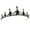 Black, variant on ADDHAT Elegant Black Fairy Tiara Crystal Headpiece for Wedding Parties