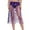Purple, variant on Latin Dance Skirt with Detachable Fringe Tassel Waist Belt for Belly Dance Practice and Performance