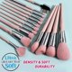 thumbnail image 3 of 16Pcs ULTRA SOFT Labeled Pro Makeup Brushes Set with Foundations Powder Blush Concealer Blending Eyeshadow Contour Brush (16Pcs Elegant Pink), 3 of 4