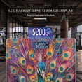 thumbnail image 3 of High Precision Body Weight Scale Smart Bathroom Scales with Large LCD Display(400lbs),Decorative for Bedroom-Elegant Peacocks Displaying Colorful Feathers, 3 of 4