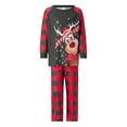 thumbnail image 2 of Meihuid Family Matching Pajamas Christmas Sleepwear Long Sleeve Sleep Shirt with Plaid Pants Soft Loungewear Pjs Set S-XXL, 2 of 10