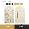 thumbnail image 3 of Dual-Sided Hanging Jewelry Organizer Necklace Holder Jewelry Hanging Accessories, 3 of 9