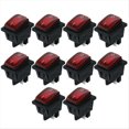 thumbnail image 1 of Interruptor Basculante Impermeable de 4 , 250 V, 16 A, Botón para Coche o con Luz LED Roja, 1 of 8