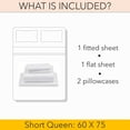 thumbnail image 5 of PRATYUX Short Queen 4-PC Sheet Set 1000-TC 100% Egyptian Cotton, 15 inch Deep Pockets - Dark Grey, 5 of 7