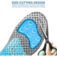 thumbnail image 2 of Plantilla Deportiva MARRDO Gris Gel de Sílice Amortiguación de Resorte Absorción de Golpes para Corr, 2 of 8