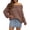 Coffee, variant on Off The Shoulder Sweater for Women Fall Winter Long Batwing Sleeve Fold over Knit Pullover Sweaters Top