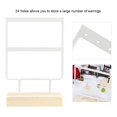 thumbnail image 3 of 24 Holes Metal Jewelry Storage Rack Elegant Jewelry Organizer Display Stand, 3 of 7