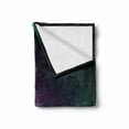 thumbnail image 2 of Aurora Borealis Soft Flannel Fleece Throw Blanket, Southern Iceland on Sky over Rocky Hills Wild Night View, Cozy Plush for Indoor and Outdoor Use, 70" x 90", Blue Violet Lime Green, by Ambesonne, 2 of 6