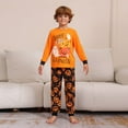 thumbnail image 4 of GYRATEDREAM Family Matching Halloween Pajamas Sets Dad/Mom/Kids Long Sleeve Happy Halloween Pumpkin Print 2 Piece Pjs Funny Sleepwear Jammies for 3-4Y(Kids) Orange, 4 of 9