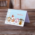 thumbnail image 2 of Merry Christmas Carolers Flashy Fawn Boxer Greeting Cards and Envelopes Pack of 8, 2 of 2