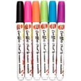 thumbnail image 2 of Tulip Graffiti Fabric Markers 6/Pkg-Neon - Chisel Tip, 2 of 2