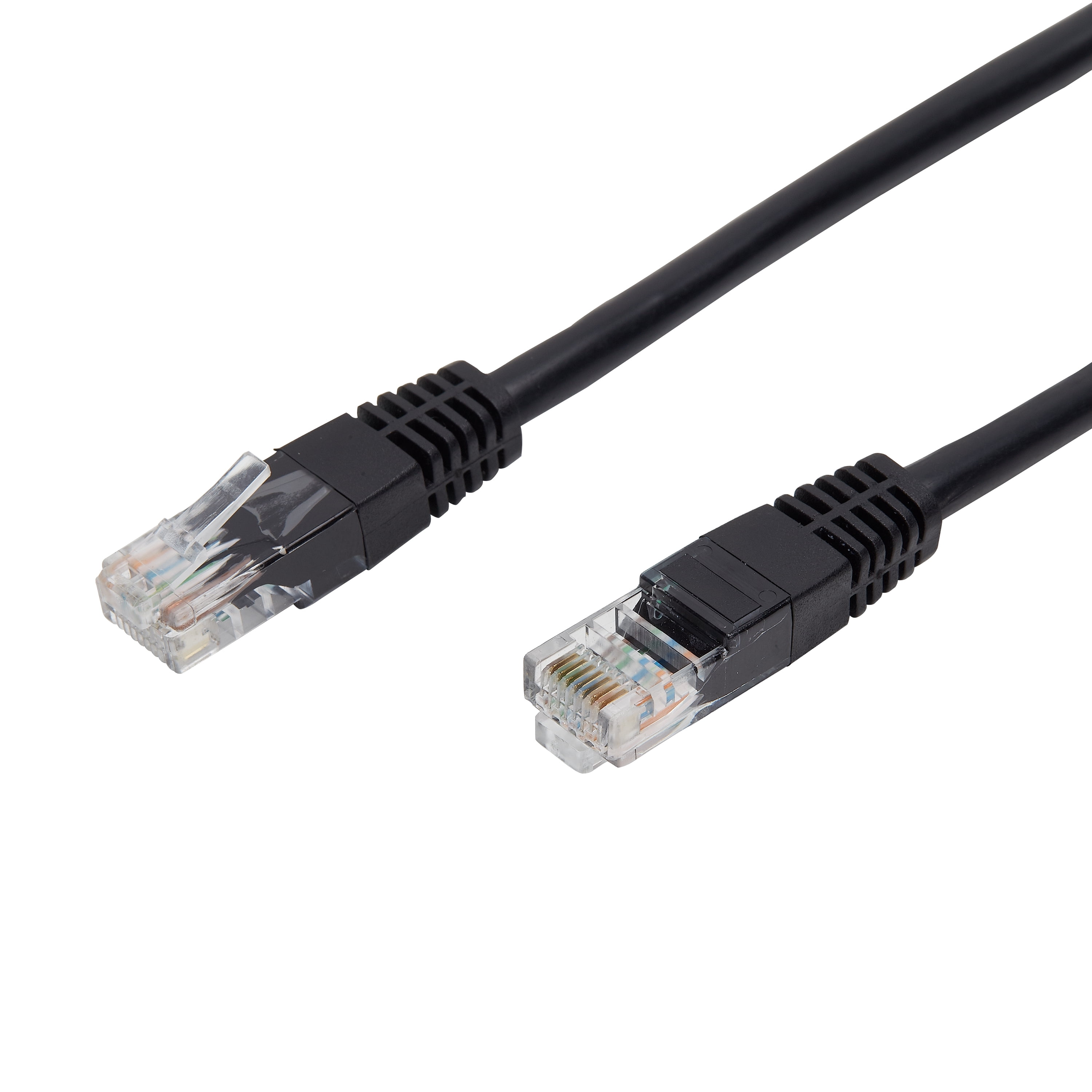Onn Cat 6 Ethernet Patch Internet Cable, 14', Black, Ethernet Network Cable Type