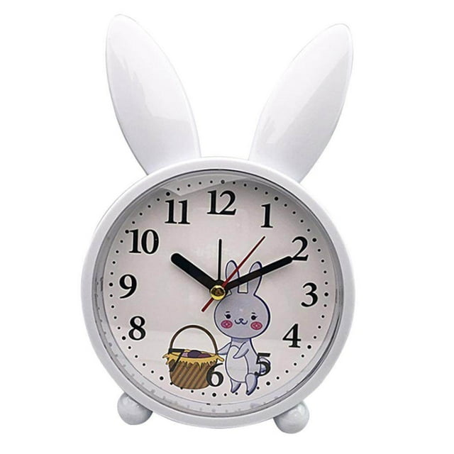 Langgg Réveil Style Nordique Mignon en Forme de Lapin et de Cerf pour Chambre Lapin Bleu