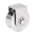 thumbnail image 1 of 2 Inch V Type Pulley Roller 304 Stainless Steel Sliding Gate Roller Wheel Bearing for Material Handling and Moving,1pcs * V-Type Pulley,silver, 1 of 8