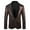 Coffee, variant on Mens Slim Fit Sequin Dress Coat Dinner Party Wedding Blazer Single-Breasted Single Button Suit Jacket White