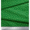 thumbnail image 3 of Soimoi Green Rayon Crepe Fabric Swirl Abstract Print Fabric by Yard 46 Inch Wide, 3 of 3