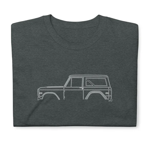Reprint Rare Softstyle T-Shirt For Ford Bronco Classic 1968 Car Owners Gift Tee Shirt