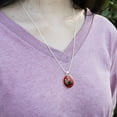 thumbnail image 2 of Dalmatian Dogs Firefighter Fire Helmet 1" Pendant with Sterling Silver Plated Chain, 2 of 4