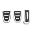 thumbnail image 2 of NS Stainless Steel Clutch Pedal Brake Gas Pedals Cover for Audi A4 A5 A6 A7 A8 Q3, 2 of 10
