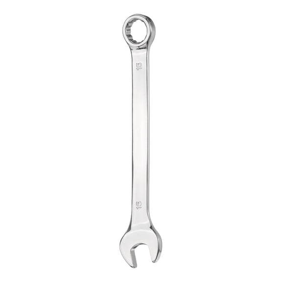 Combination Wrench 15mm Metric 12-Point Box and Open End 45# Carbon Steel