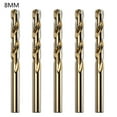 thumbnail image 3 of lanema 5Pcs 2/3/4/5/6/7/8/9/10mm M42 HSS Twist Drill Bit Set High Cobalt Drill Bit, 3 of 13