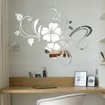 thumbnail image 1 of 3D Wall Decoration Room Decals Spring Hibiscus Flower Nature Mirror Decorative Wall Sticker Home Decor, 1 of 10