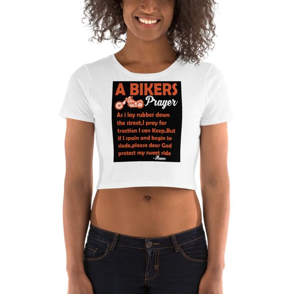 Bikers Prayer Crop Tee