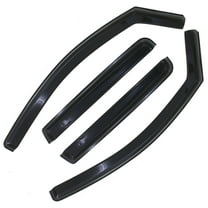 KT 194858 Window Wind Deflectors Vent Shades 4Pcs, Window Visors Rain Guards, Transparent Medium Smoke