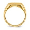 thumbnail image 2 of Solid 14k Yellow Gold 13.0x12mm Closed Back Men's Engravable Monogram Signet Ring Band Size 8, 2 of 6