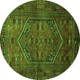 thumbnail image 1 of Ahgly Company Indoor Round Persian Green Traditional Area Rugs, 4' Round, 1 of 1