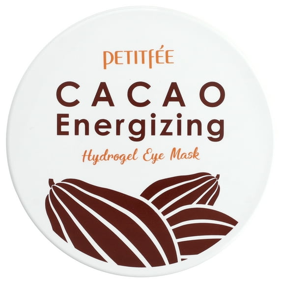 Petitfee Cacao Energizing Hydrogel Eye Mask, 60 Patches, 2.96 oz (84 g)