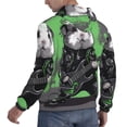 thumbnail image 6 of Rateoe Rock Guitar Guinea Pig Pattern Mens Hoodie, Pullover Hooded Sweatshirt, Kangaroo Pocket Hoodie Ideal for Daily Wear, Travel and Home-Medium, 6 of 7