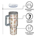 thumbnail image 4 of White Christmas Gingerbread Man Pattern Tumbler with Handle and Lid,40oz Double Wall Vacuum Insulated Tumbler,Cups Gift for Women and Men, 4 of 7