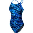 thumbnail image 1 of Tyr Swimsuit MIRAMAR Cutoutfit Blue Size 34, 1 of 1