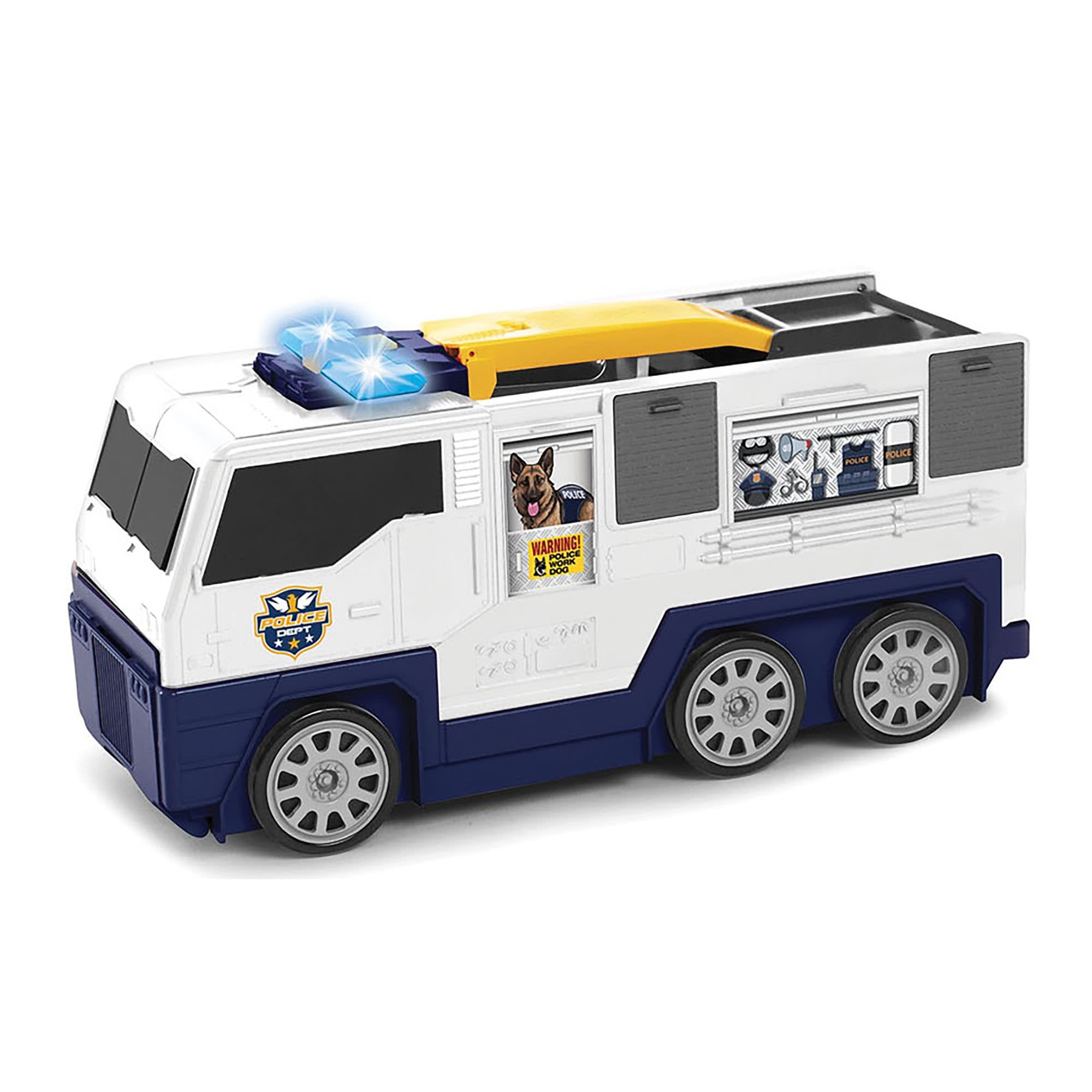 Dickie Toys Light & Sound Swat Police SUV Let The Fun Roll Three Kinds of  Sounds