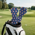 thumbnail image 3 of Yuyamidu Fire Golf Ball Golf Head Covers, Blue Golf Club Covers Driver Headcovers, Fairway Woods Head Covers, Hybrids Headcover for Gifts, 3 of 8